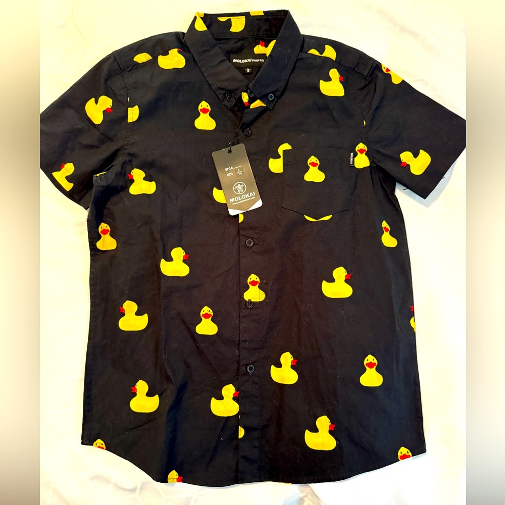 Boys Molokai Rubber Ducky Button Down Shirt